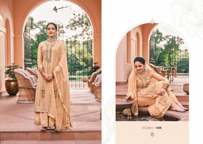 Eba Hurma Vol 37 Georgette Embroidery Wedding Salwar Suits Wholesale Suppliers In India